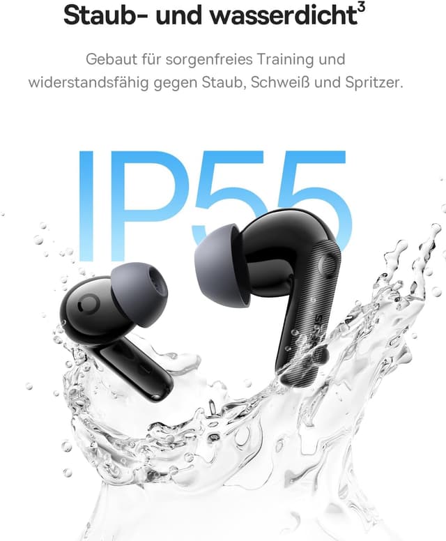 Detalle de Baseus EP10 Pro In-Ear Bluetooth-Kopfhörer mit ANC (bis -50 dB), LDAC & 6-Mikrofon-KI