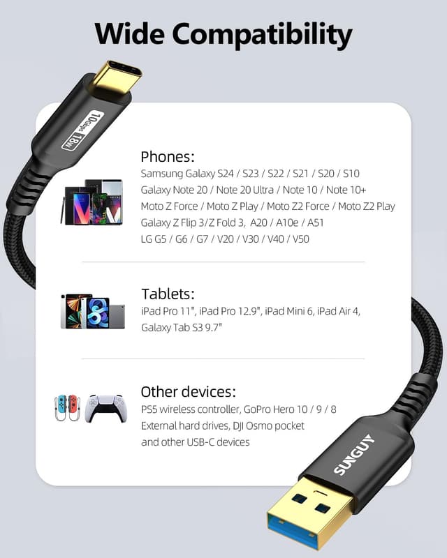 Thumbnail 6 de SUNGUY USB C Kabel 30 cm