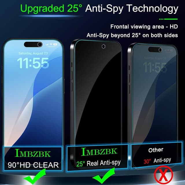 Thumbnail 1 de IMBZBK Verre Trempé iPhone 17 6,3"