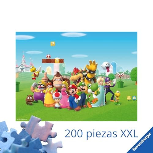 Detalle 2 de Ravensburger Puzzles XXL Super Mario — 200 piezas 🧩