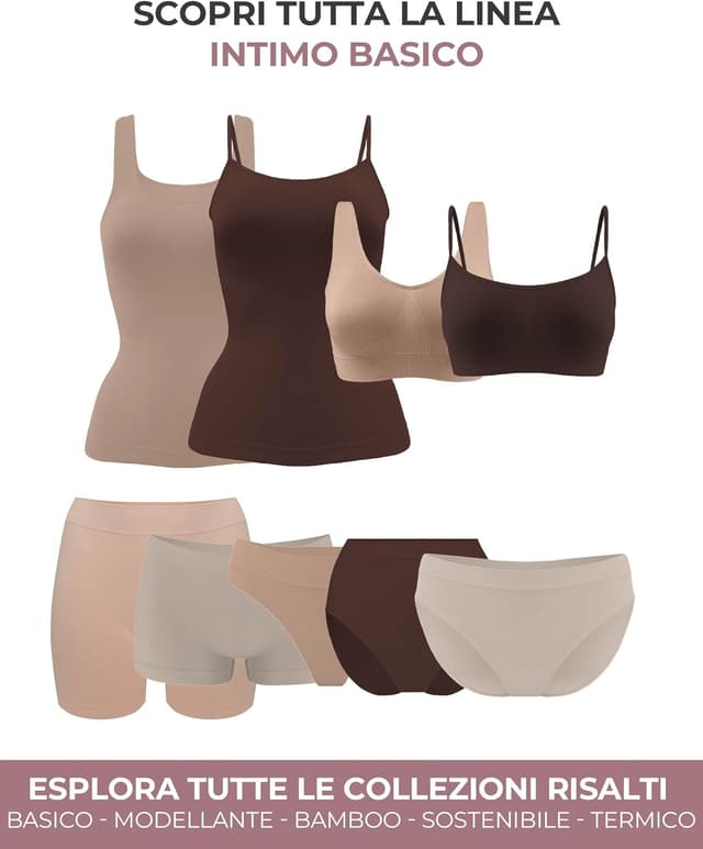 Thumbnail 5 de Risalti Reggiseno Senza Ferretto Spalla Larga 3 pz