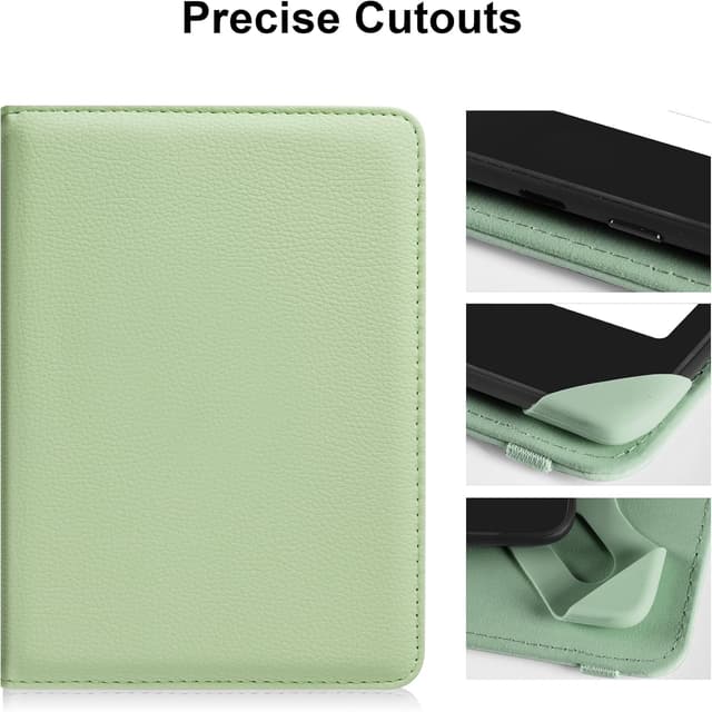 Detalle de HoYiXi Universal 6-inch eReader protective case (green) with elastic rope hand strap