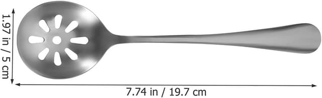 Detalle de MAGICLULU Servierlöffel mit Löchern – kleiner Schlitzlöffel zum Abseihen von Nudeln und Gemüse