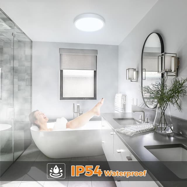 Detalle de slochi Bathroom Light 3000K/4000K/6500K Flush Ceiling Light