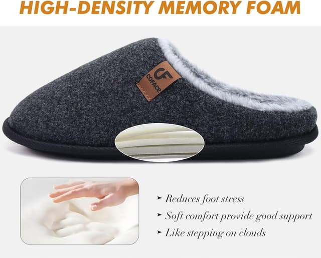 Thumbnail 4 de COFACE Cozy Memory Foam Slippers Size 7-15