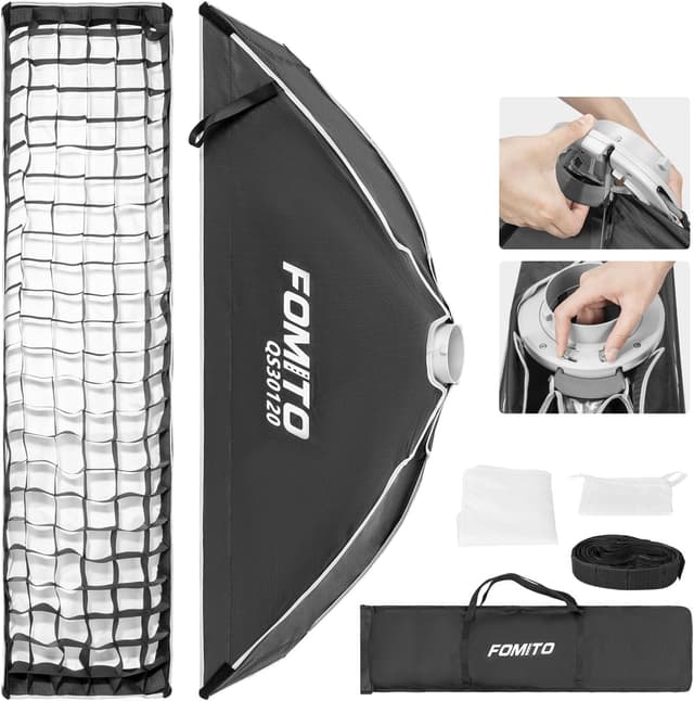 Imagen de FOMITO QS30120 30x120cm Strip Softbox en OfertitasTOP