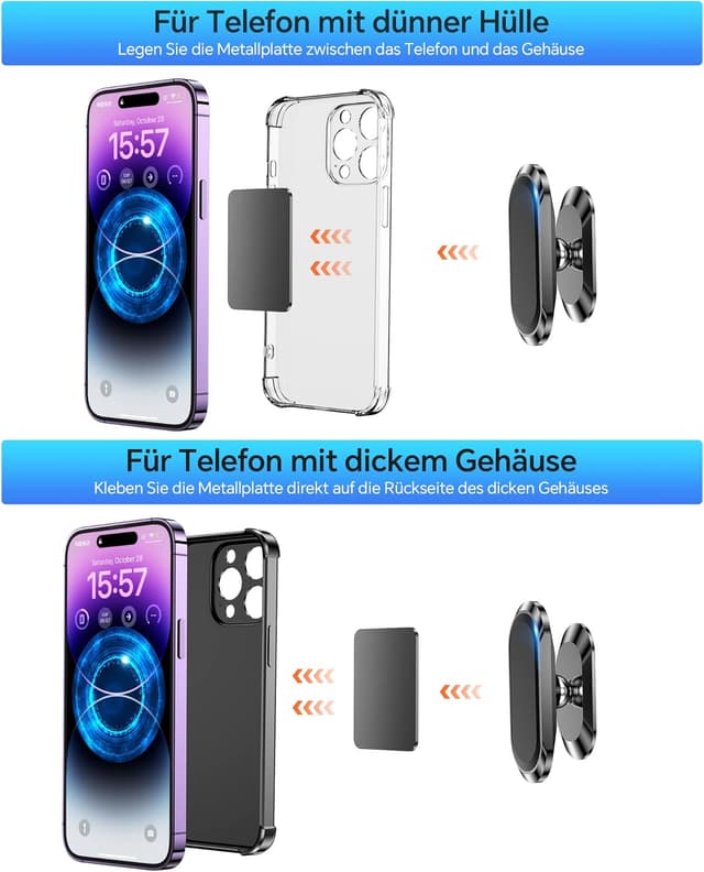 Thumbnail 4 de Coolpow Handyhalterung Auto Magnet 2 Stück