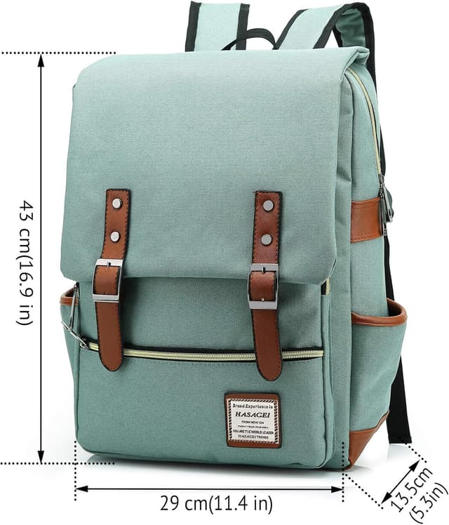 Detalle 2 de HASAGEI Vintage Unisex Backpack for Laptop