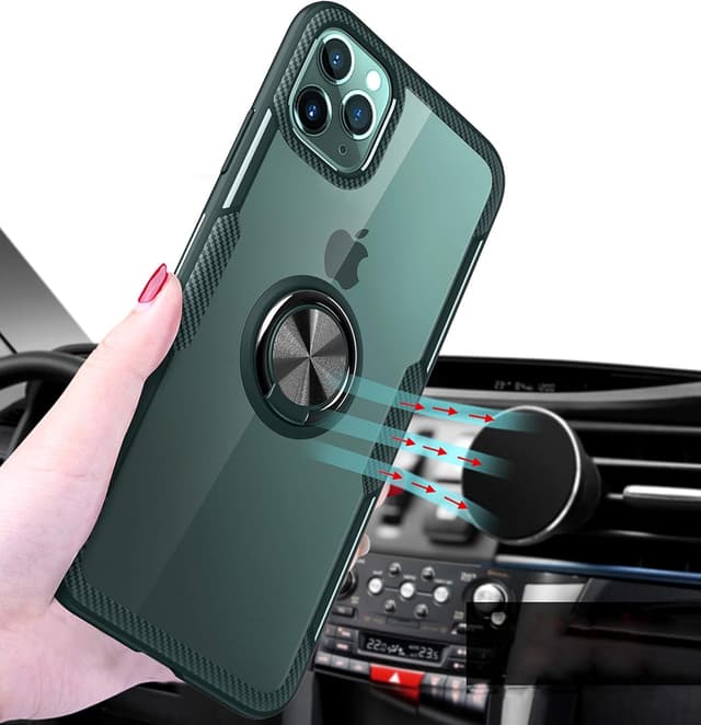 Detalle de Transparente Hülle iPhone 11 Pro mit Ring 360°