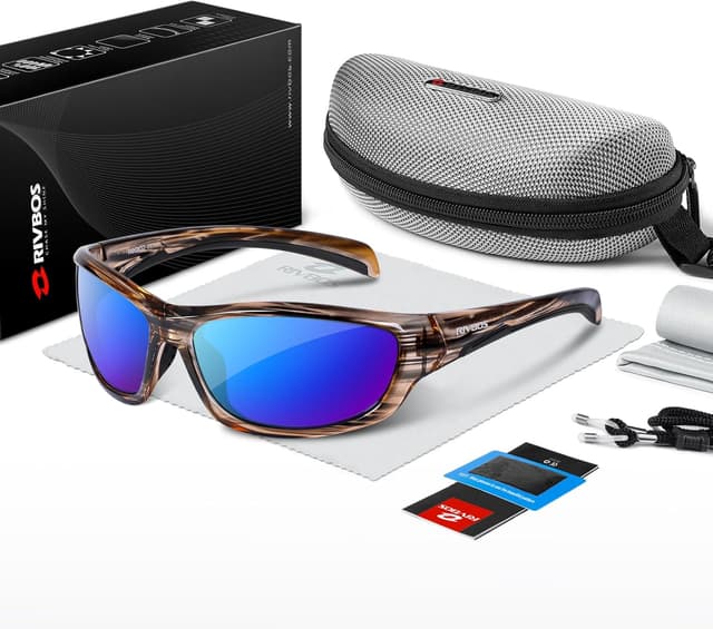 Detalle de RIVBOS RB832 Polarized Sports Sunglasses with TR90 Frame (Driving shades)