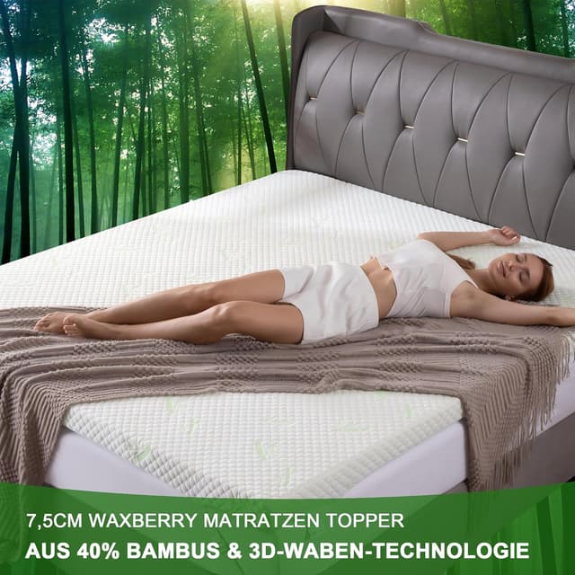 Detalle 2 de waxberry Matratzen Topper 180x200 cm
