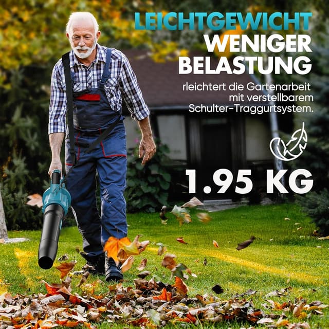 Thumbnail 4 de Laubbläser Akku 8000 mAh – 257 km/h Gebläse 🍂