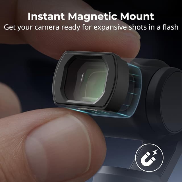Thumbnail 4 de SmallRig Objectif grand angle 0,72x pour DJI Osmo Pocket 3 (fixation magnétique) — 112°