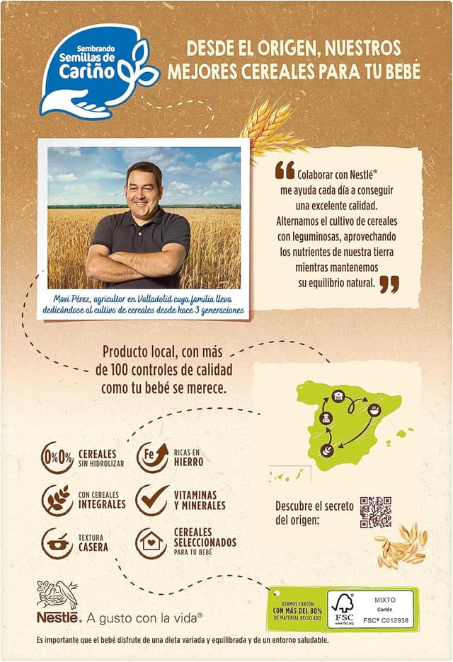 Thumbnail 4 de Nestlé 0% Papilla de Cereales Multicereales con Frutas 🍎