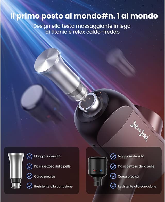 Thumbnail 6 de BOB AND BRAD X6 Ultra massaggiatore a pistola portatile con calore e terapia LED rossa