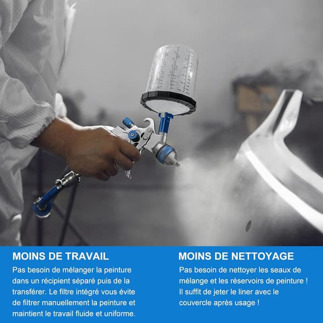 Thumbnail 5 de Godet de Peinture pour Pistolet Pulvérisateur 650 ml