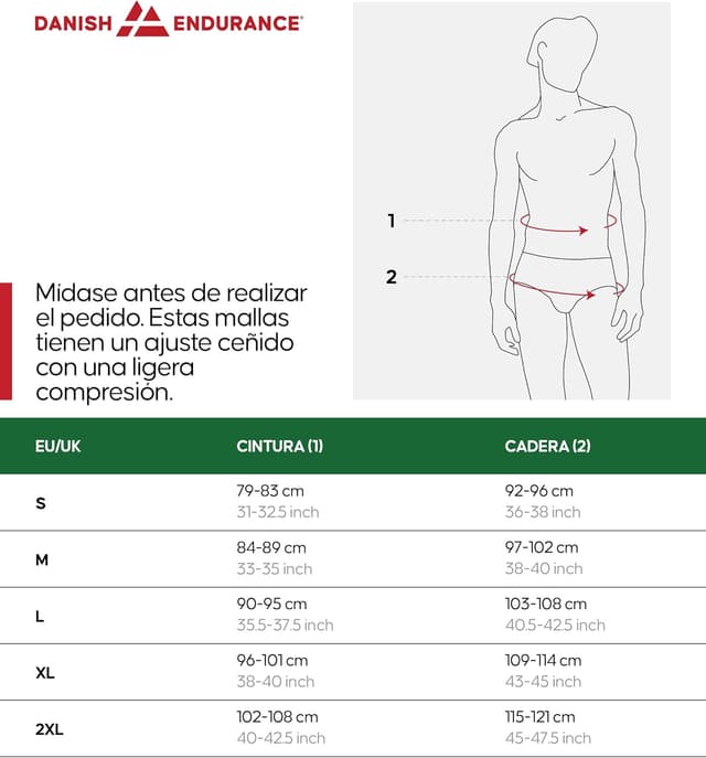 Thumbnail 4 de DANISH ENDURANCE Mallas de Compresión 2 Pack