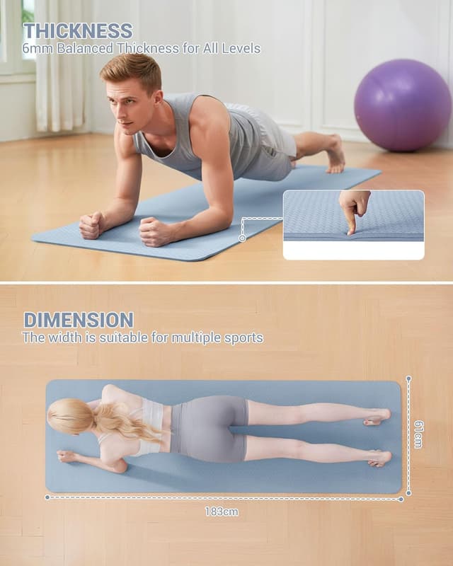 Thumbnail 1 de Good Nite tappetino fitness 183x61 cm