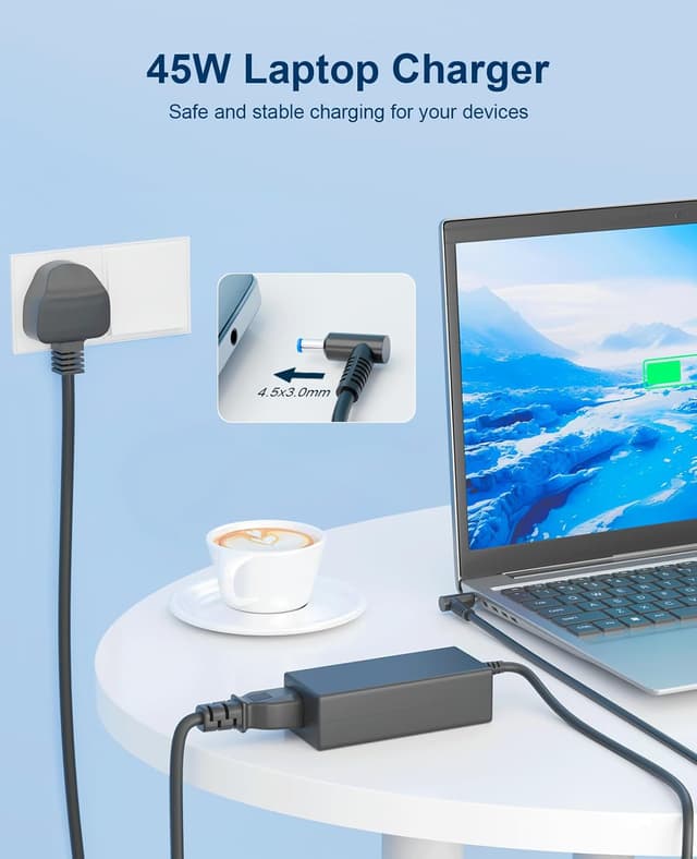 Thumbnail 1 de HP 45W Laptop Charger 19.5V 2.31A