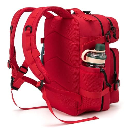 Detalle de QT&QY Mochila táctica militar de 25L con sistema MOLLE y corte láser