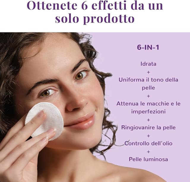Detalle de ANAiRUi Niacinamide Toner Pad con PHA e LHA, glutatione e PHA/LHA esfolianti viso – 50 pad