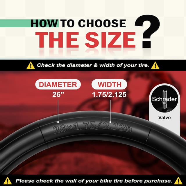 Detalle 2 de Hycline 2-Pack Bike Inner Tube 32mm