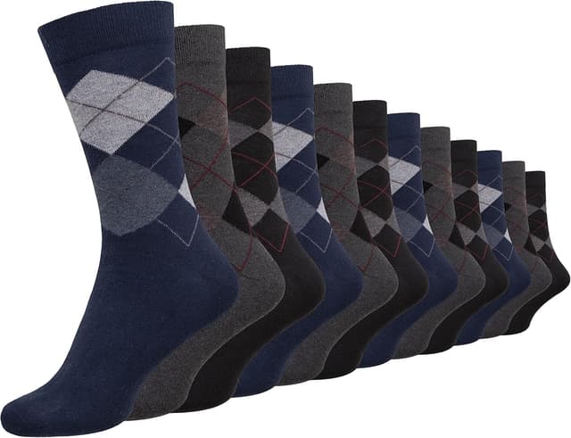 Detalle de Cob Stallion black men’s heel-and-toe style socks multipack (6–11 UK)