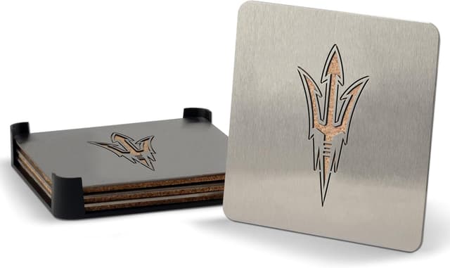 Detalle de YouTheFan NCAA Boasters 4-Piece Coaster Set