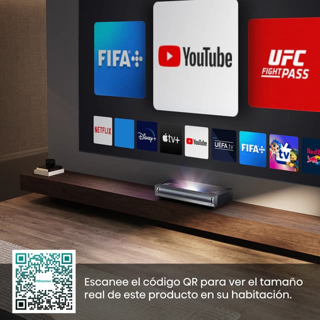 Detalle 2 de Hisense PX3 PRO proyector 4K UHD, 3.000 lúmenes