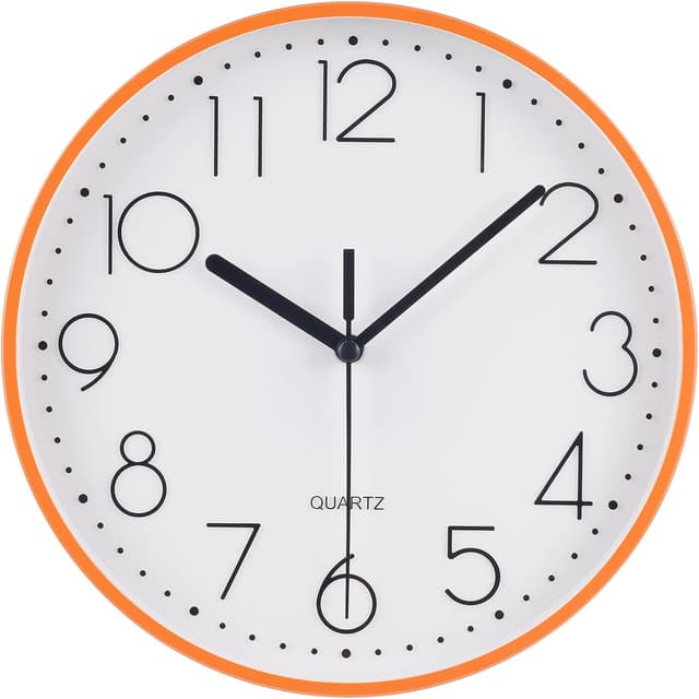 Thumbnail 6 de Topkey 9" Silent Wall Clock 9 in