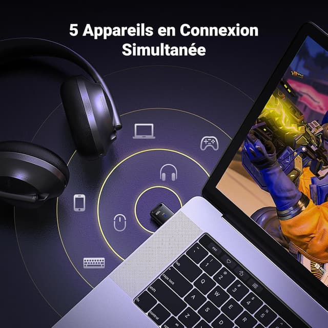 Detalle 2 de UGREEN Dongle Bluetooth 5.4 PC đź–Ą