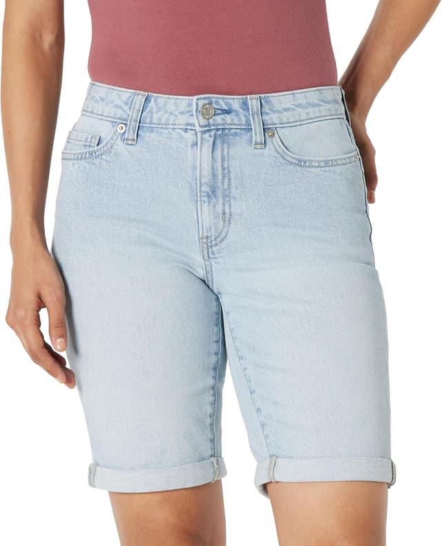 Thumbnail 6 de Amazon Essentials Women’s 9-Inch Bermuda Shorts (Slim Fit, Mid-Rise, Stretch Denim)