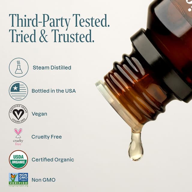 Detalle 2 de Cliganic Organic Lavender Essential Oil for Diffuser