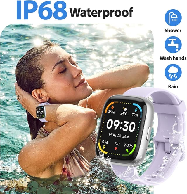 Thumbnail 5 de Reloj Inteligente Alexa 1,83 Pulgadas Morado para Android e iOS