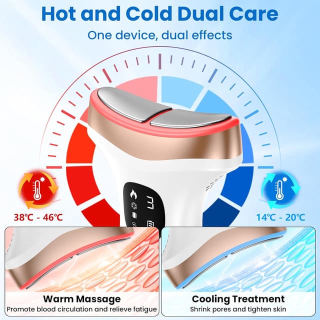 Detalle 2 de PKBD EMS LED face massager heat 45°C