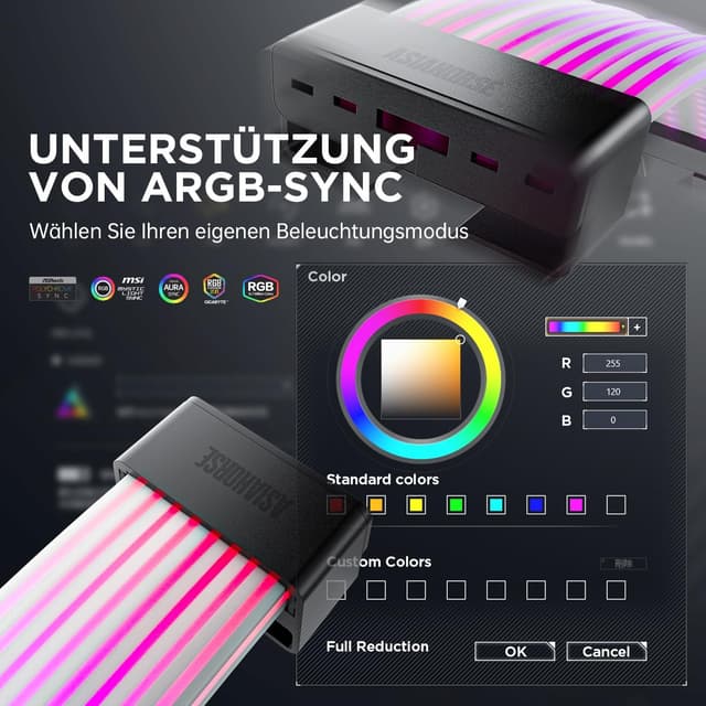 Thumbnail 2 de AsiaHorse ARGB PSU Kabelabdeckungskit 5V 3Pin für PC