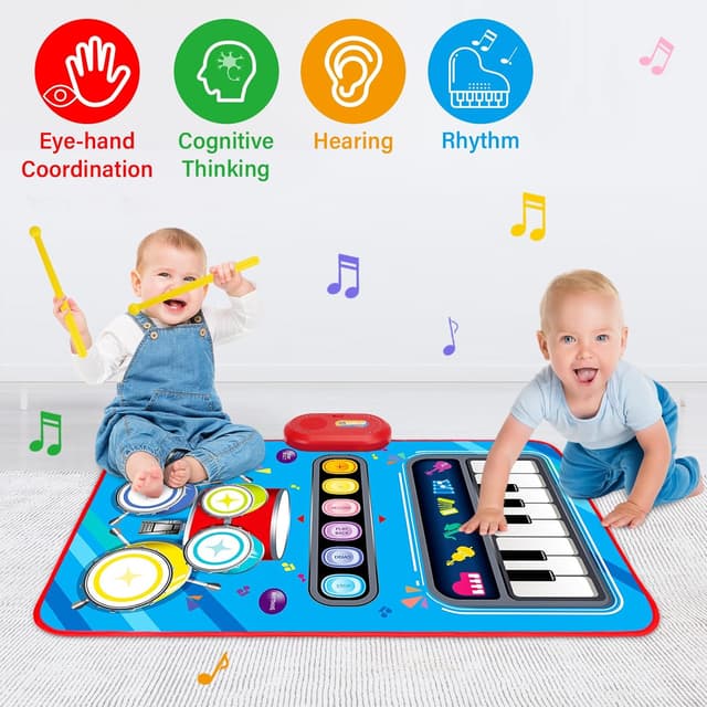 Thumbnail 5 de Baby Musical Mat 2-in-1 Piano Drum