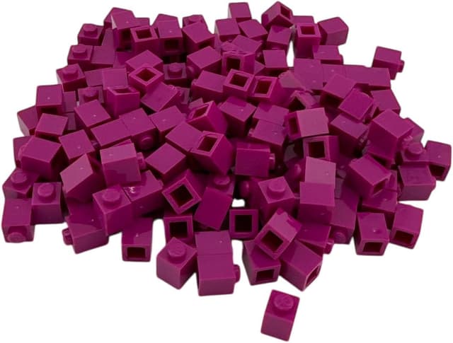 Thumbnail 1 de CMC imports 200 Klemmbausteine 1x1 Purpur