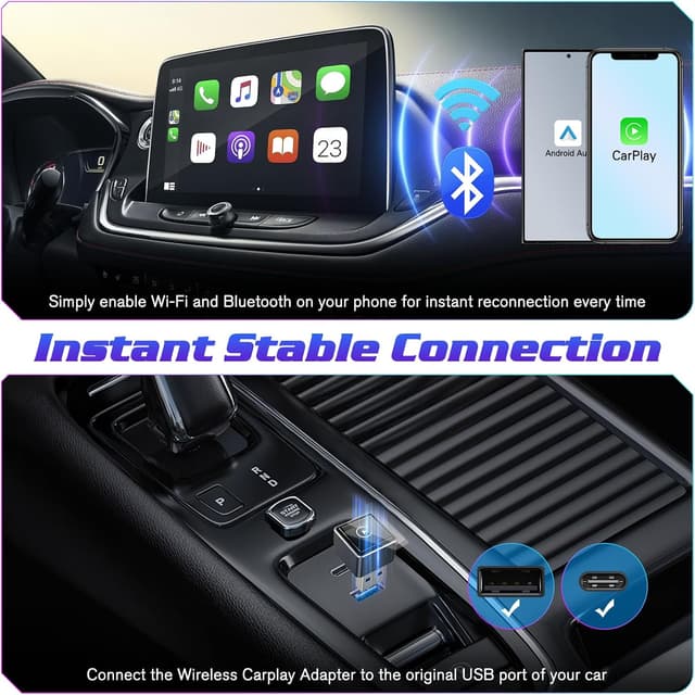 Detalle 2 de Mini Wireless CarPlay Adapter für iPhone