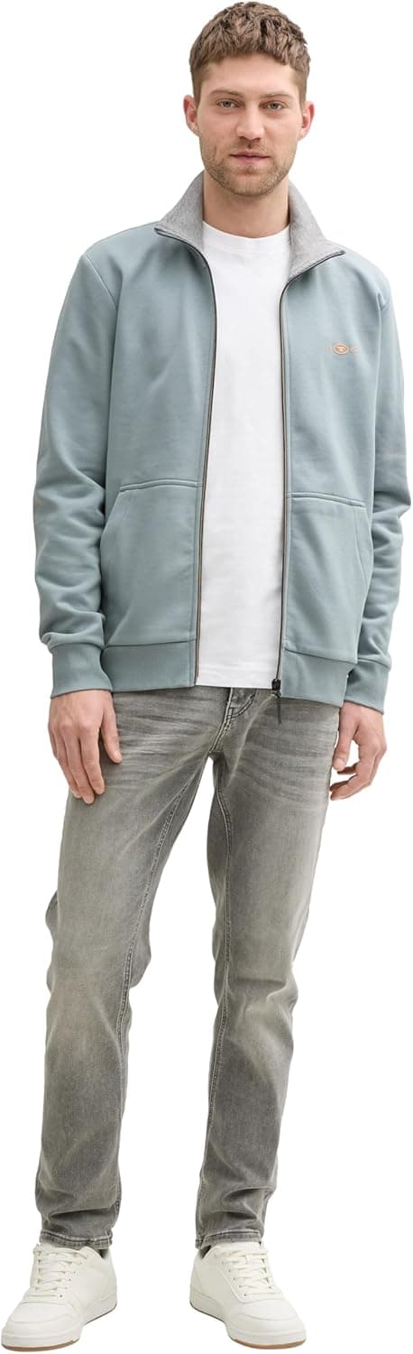 Detalle de Tom Tailor 1045645 maglia da tuta da uomo a maniche lunghe (confezione da 1)