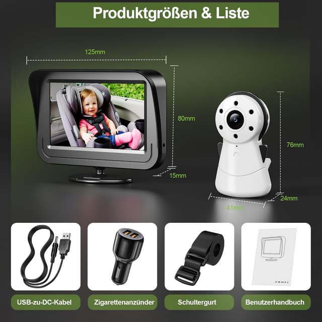 Thumbnail 2 de FNITAER Baby Kamera 4,3"