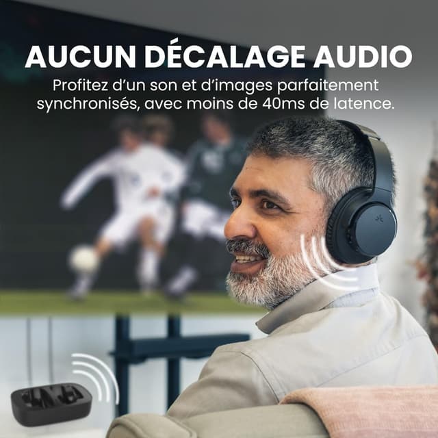 Detalle 2 de Avantree Ensemble casque TV 35h