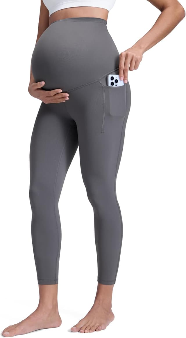 Thumbnail 6 de CRZ YOGA Donna Butterluxe maternità leggings con tasche e pannello 63 cm