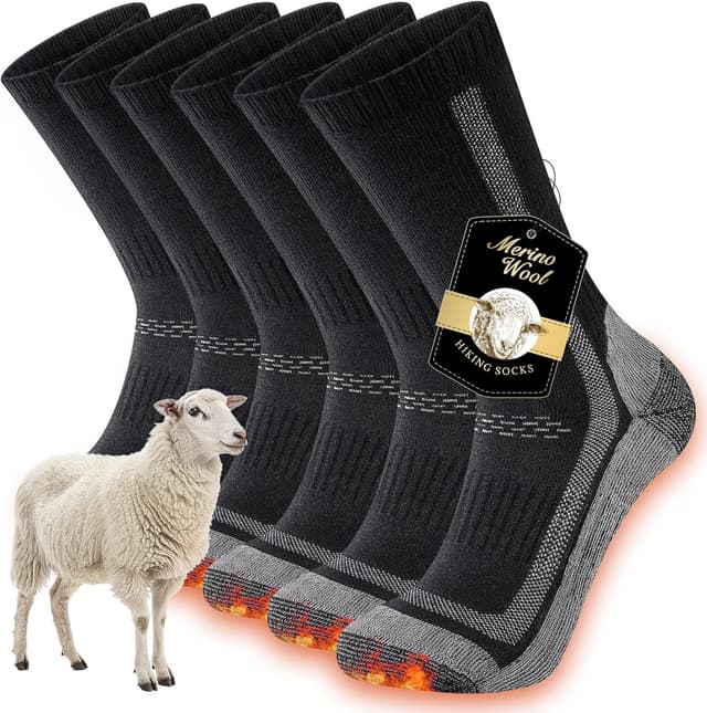 Imagen de Cirorld Merino Wool Hiking Socks 3 pairs en OfertitasTOP