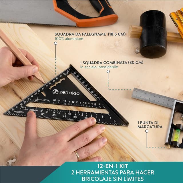 Detalle 2 de Squadra falegname 300 mm 🛠