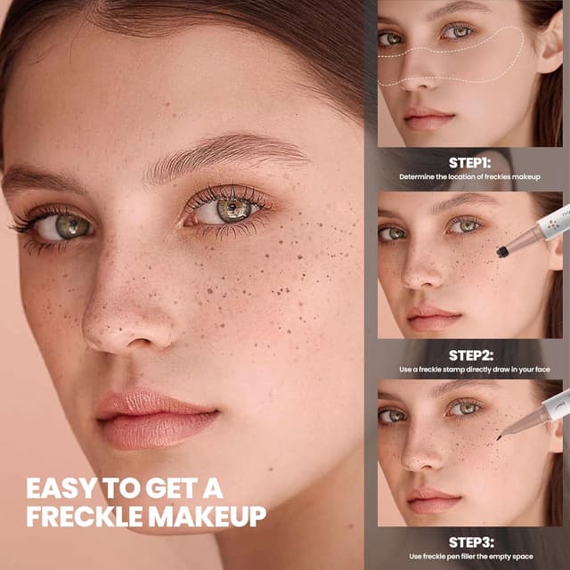 Detalle de Pudaier 2-in-1 Dual Ended Microblading Freckle Pen & Freckle Stamp (waterproof, up to 24H)