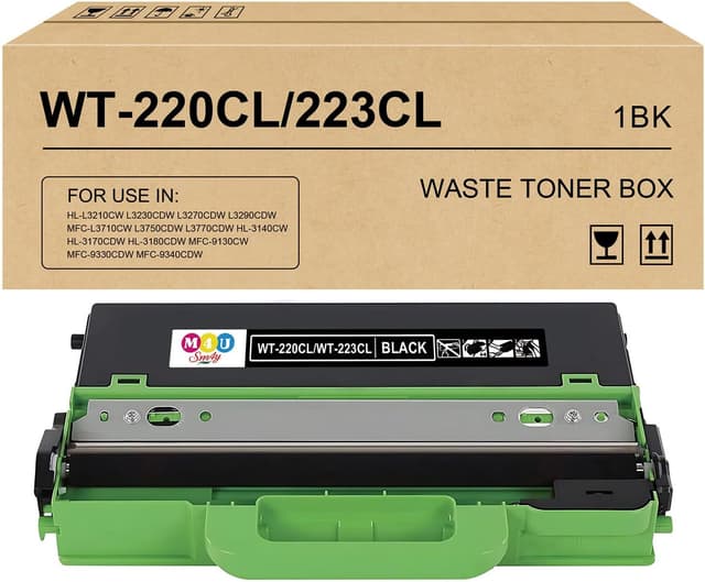Detalle de Collecteur de toner usagé compatible WT220CL / WT223CL (1 pack) pour Brother