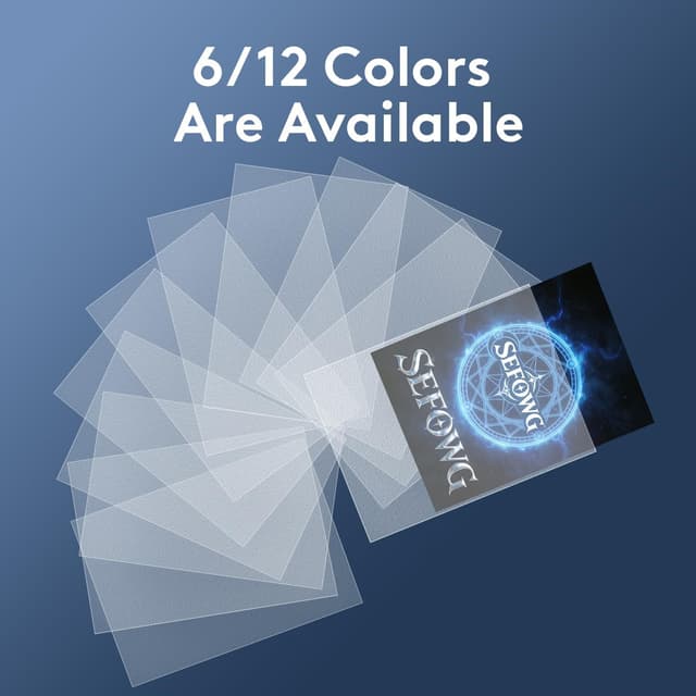 Detalle de 1200-Count Matte Clear Card Sleeves (66 x 91mm) for MTG, TCG, and Trading Cards