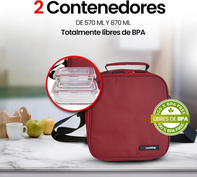 Thumbnail 3 de Bolsa Termica 3,8l con 2 Tuppers Cristal