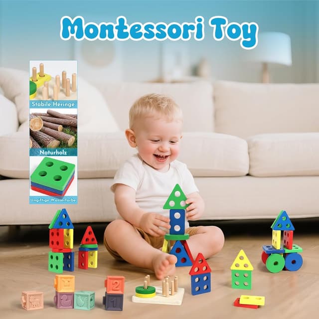 Detalle 2 de LearnToy Montessori 7‑in‑1 Aktivitätsset